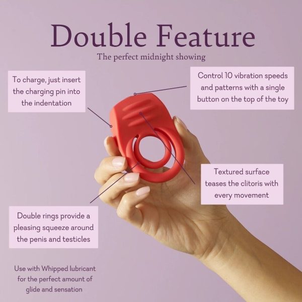 Pure Romance Double Feature C Ring Sex Penis Toy